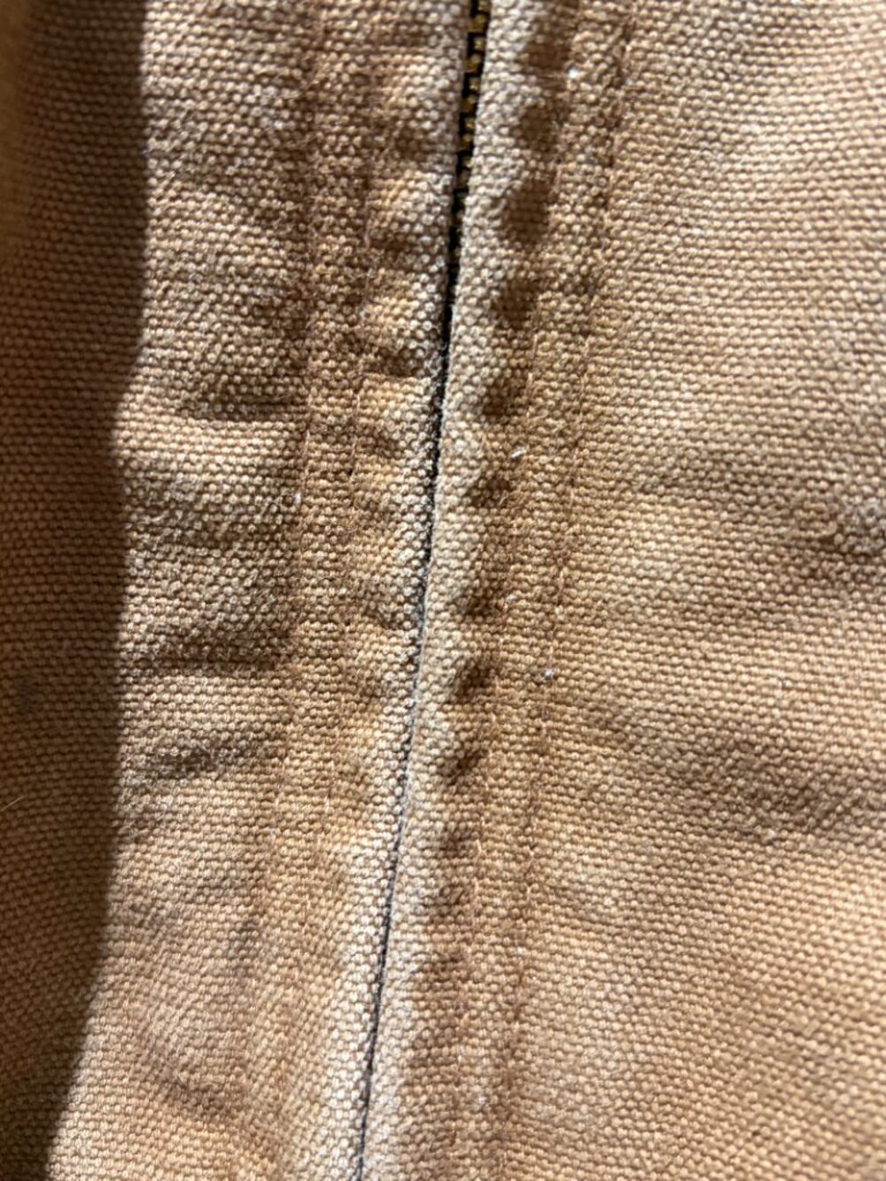 Carhartt Active Jac Vintage J130 BRN Hooded Brown Size Large Quilted - Picture 4 of 13